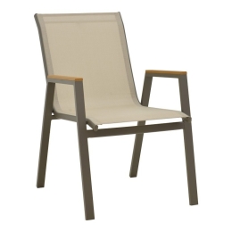 Πολυθρόνα Azelie 288-000026 56x75x88cm Beige-Anthracite
