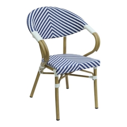Πολυθρόνα Isaia 289-000015 57x57x83cm Blue-White