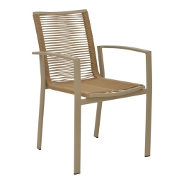 Πολυθρόνα Jonian 289-000016 57x63x83cm Natural-Taupe