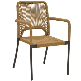 Πολυθρόνα Norture 291-000001 57x61x85cm Anthracite-Natural