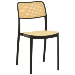 Καρέκλα Westley 292-000002 55x47x81cm Natural-Black