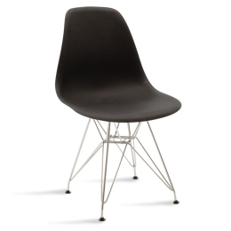 Καρέκλα Adelle 292-000012 46x55x81cm Black-Inox