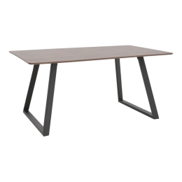 Τραπέζι Winor 292-000070 160x90x75cm Walnut-Black