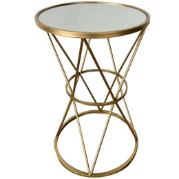 Τραπεζάκι Βοηθητικό Vogarton 295-000012 40x40x56cm Gold
