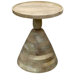 Τραπεζάκι Βοηθητικό Spello 297-000010 Φ38x46cm Natural