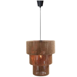 Φωτιστικό Οροφής Populy 299-000002 Φ44x186cm 1xE27 40W Brown Inart