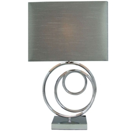Φωτιστικό Επιτραπέζιο Tableder 300-000003 33x17x52cm E27 60W Silver-Grey Inart