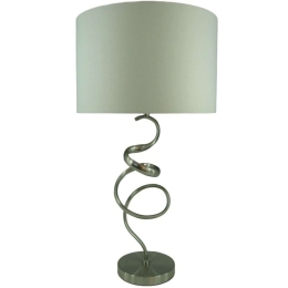Φωτιστικό Επιτραπέζιο Valou 300-000013 Φ35x65cm Ε27 60W Silver-White Inart