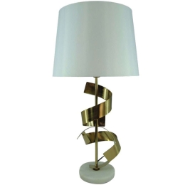 Φωτιστικό Επιτραπέζιο Lighted 300-000017 Φ35x70cm Ε27 60W Gold-White Inart