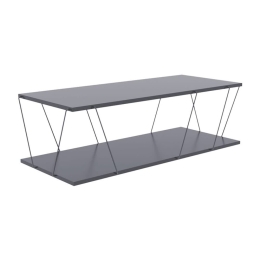 Tραπέζι Σαλονιού Tars 304-000002 120x48x30cm Grey-Black