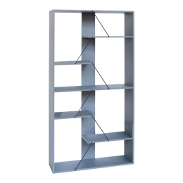 Βιβλιοθήκη Tars 304-000010 84x25,5x154,5cm Grey-Black