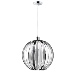 Φωτιστικό Οροφής Zucca 304100106 Ø40x150cm Chrome Trio Lighting Μέταλλο,Ακρυλικό