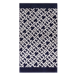 Πετσέτα Θαλάσσης Βελουτέ Spirit Navy Tommy Hilfiger Θαλάσσης 90x170cm 100% Βαμβάκι