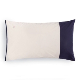 Μαξιλαροθήκη Tailor 220050 Navy Tommy Hilfiger 50X80 100% Βαμβακερό Περκάλι