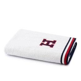 Πετσέτα Teddy 221286 White Tommy Hilfiger Σώματος 100% Βαμβάκι