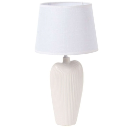 Φωτιστικό Επιτραπέζιο Slein 306-000003 Φ30x54,5cm E27 60W White-Beige Inart