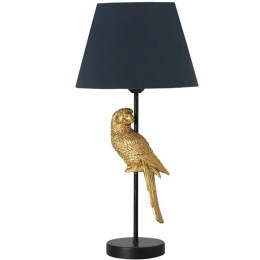 Φωτιστικό Επιτραπέζιο Birdly 306-000010 Φ25x47cm E27 60W Black-Gold Inart