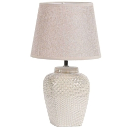 Φωτιστικό Επιτραπέζιο Elntin 306-000019 Φ22x39cm E27 60W Beige Inart