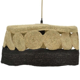 Φωτιστικό Οροφής Ormen 311-000015 Φ50x115cm 1xE27 10W Natural-Black Inart