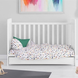 Πάπλωμα Βρεφικό Minecraft 566 White-Grey DimCol 120x160cm Βαμβάκι-Πολυέστερ