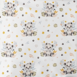 Πάνα Βρεφική Χασέ Lion Cub 531 Grey DimCol 80x80cm 100% Βαμβάκι