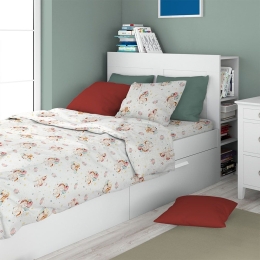 Μαξιλαροθήκη Παιδική Unicorn 209 White-Salmon DimCol 35X45 100% Βαμβάκι