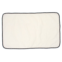 Σελτεδάκι Βρεφικό Αδιάβροχο 132 Πουά White-Black DimCol 50x80cm 100% Βαμβάκι