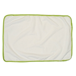 Σελτεδάκι Βρεφικό Αδιάβροχο 135 Πουά White-Green DimCol 50x80cm 100% Βαμβάκι