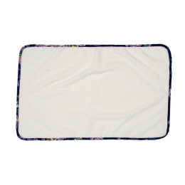 Σελτεδάκι Βρεφικό Αδιάβροχο 158 Floral White-Blue DimCol 50x80cm 100% Βαμβάκι