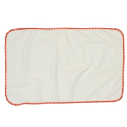 Σελτεδάκι Βρεφικό Αδιάβροχο 134 Πουά White-Orange DimCol 67x90cm 100% Βαμβάκι