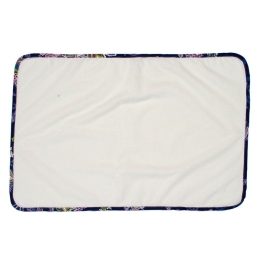Σελτεδάκι Βρεφικό Αδιάβροχο 158 Floral White-Blue DimCol 67x90cm 100% Βαμβάκι