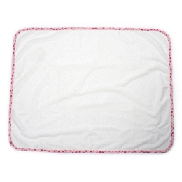 Σελτεδάκι Αδιάβροχο Floral 61 67X90 White-Coral DimCol 67x90cm 100% Βαμβάκι