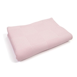 Κουβέρτα Βρεφική Πικέ Μονόχρωμη Pink DimCol Αγκαλιάς 80x110cm 100% Βαμβάκι