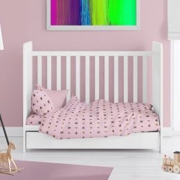 Πάπλωμα Βρεφικό Looney Tunes 39 Pink DimCol 120x160cm 100% Βαμβακερή Φανέλα