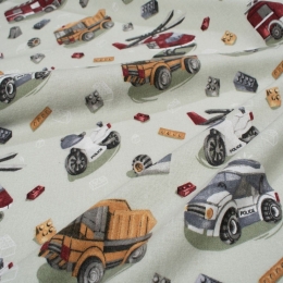 Πάνα Φανελένια Toys 47 Olive DimCol 80x80cm 100% Βαμβακερή Φανέλα