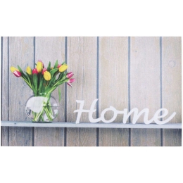 Πατάκι Εισόδου Gallery 011 Flowerpot Home 45X75cm Beige Sdim 45X75
