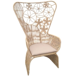 Πολυθρόνα Jake 314-000005 110x82x145cm Beige-Natural