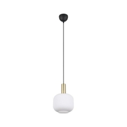 Φωτιστικό Οροφής Diva 319800108 20x150cm 1xE27 10W Brass-White Trio Lighting