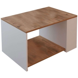 Τραπέζι Σαλονιού Noil 321-000048 90x60x48cm Oak-White