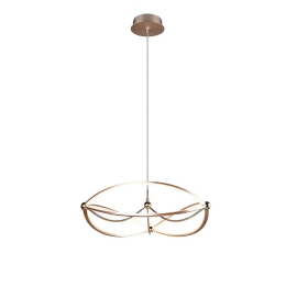 Φωτιστικό Οροφής Charivari 321210108 62x150cm 1xSMD 42W 5600lm 3000K Brass Trio Lighting