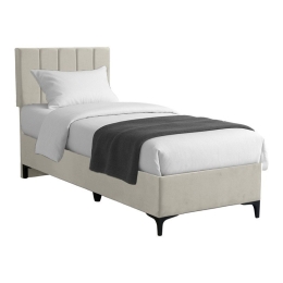 Κρεβάτι Moega (Για Στρώμα 90x200cm) 323-000013 92x200x125cm Cream Μονό