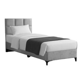 Κρεβάτι Melei (Για Στρώμα 90x200cm) 323-000020 92x200x125cm Grey Μονό