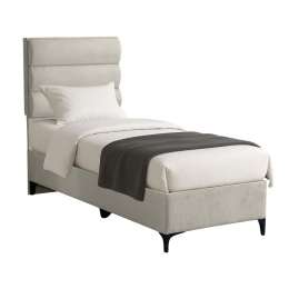 Κρεβάτι Limit (Για Στρώμα 90x200cm) 323-000025 93x200x125cm Cream Μονό