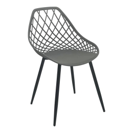 Καρέκλα Suan 326-000020 56x49x82cm Anthracite-Black