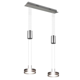Φωτιστικό Οροφής Franklin 326510207 2x9W Led 55x14cm Led Trio Lighting Αλουμίνιο