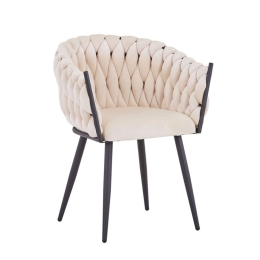 Καρέκλα Vivian 327-000022 61x55x80cm Beige