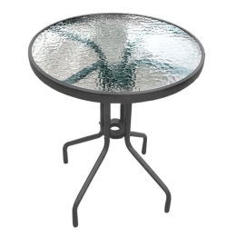 Τραπέζι Κήπου Στρογγυλό 327-91-078 80x70cm Grey