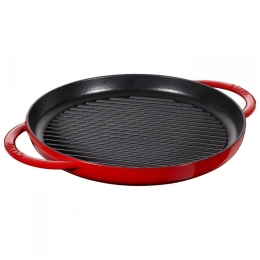 Γκριλιέρα Μαντεμένιο Στρογγυλό Cherry 40511-525 Φ30cm Red Staub 30cm Μαντέμι