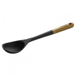 Κουτάλα Ρηχή 40503-107 31cm Black-Brown Staub Σιλικόνη