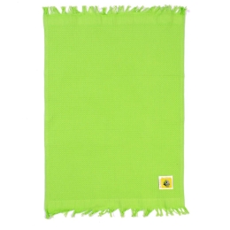 Ποτηρόπανο Πικέ Olive Με Κρόσσι Green DimCol 45x65cm 100% Βαμβάκι